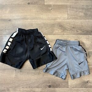 Nike Kids Black and Gray Basketball Shorts | XS